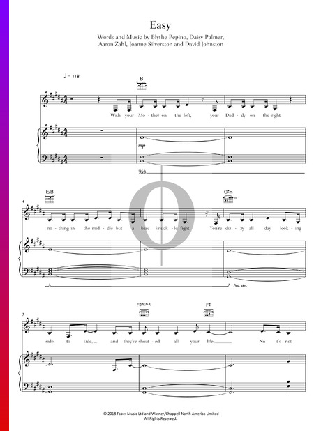 Easy (Mesadorm) Sheet Music