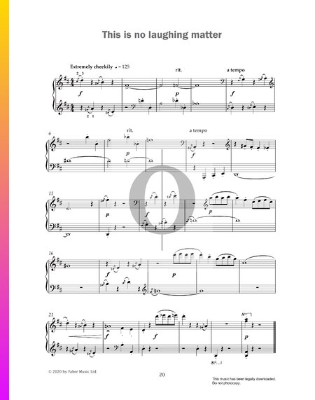 This Is No Laughing Matter Sheet Music