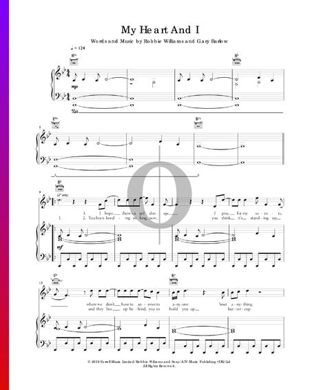 My Heart And I Sheet Music