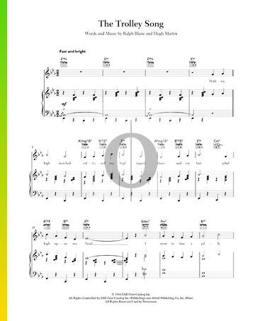 The Trolley Song Musik-Noten