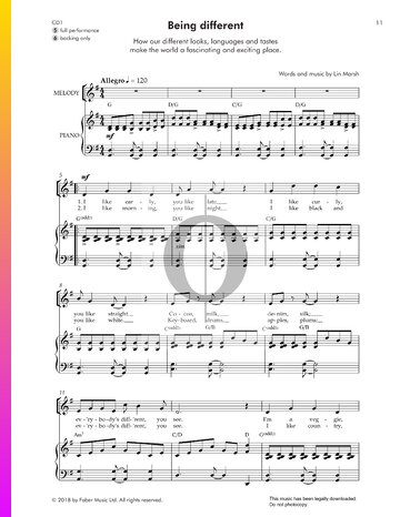 Being Different Sheet Music