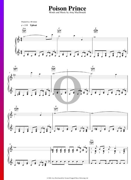 Poison Prince Musik-Noten