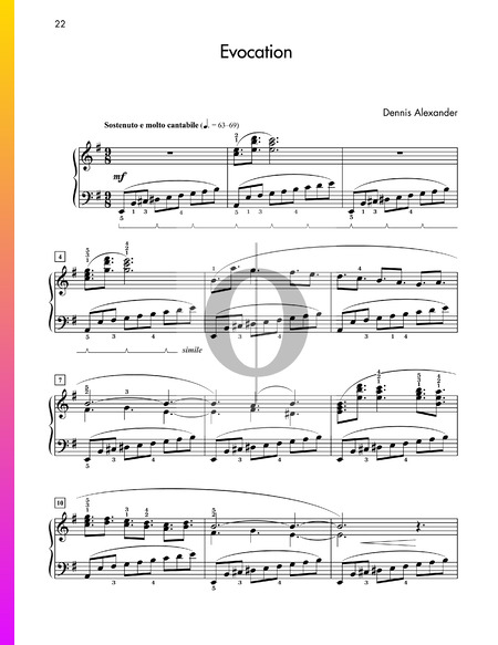 Evocation Musik-Noten