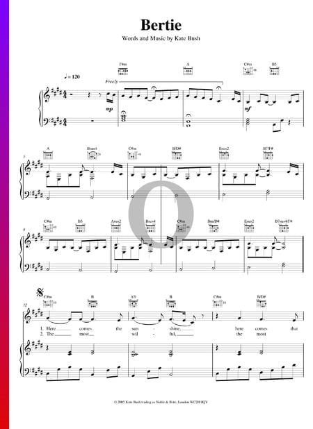 Bertie Sheet Music