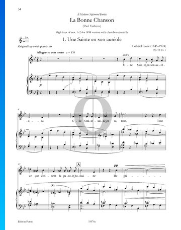 La Bonne Chanson (Op. 61 No. 1 and 2) bladmuziek