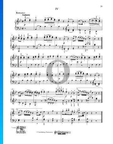 6 Wiener Sonatinen, KV 439b: Nr. 4 Sonatine in B-Dur Musik-Noten