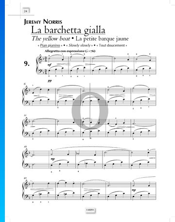 The Yellow Boat Partitura