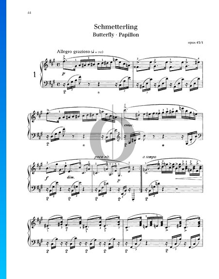 Pièces lyriques, op. 43 n° 1 : Papillon