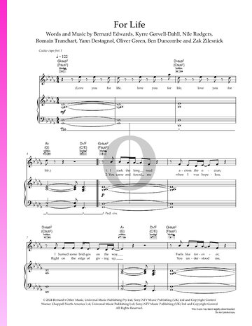 For Life Sheet Music