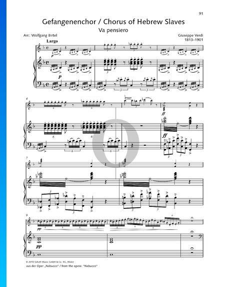 Va, pensiero (Coro de los esclavos judíos)