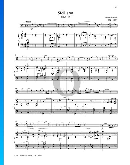 Siciliana, Op. 19