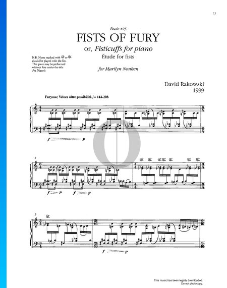 Études Book III: Fists Of Fury