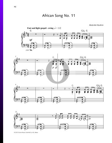 African Song No. 11 Sheet Music
