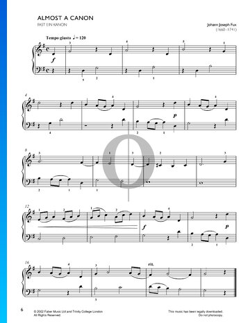Almost A Canon Sheet Music