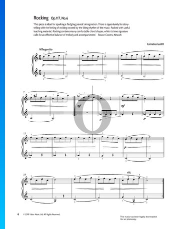 Rocking, Op.117 No.6 Sheet Music