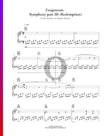 Exogenesis Symphony Part 3 (Redemption) Sheet Music