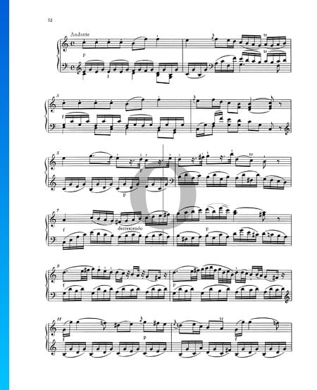Sonata para piano n.º 5 en sol mayor, KV 283 (189h): 2. Andante