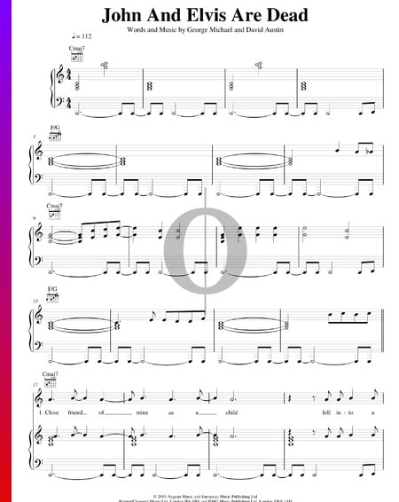 John And Elvis Are Dead Partitura