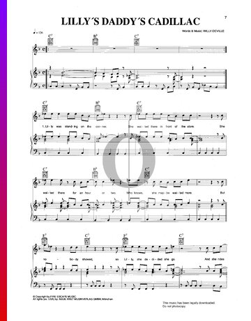 Lilly's Daddy's Cadillac Sheet Music