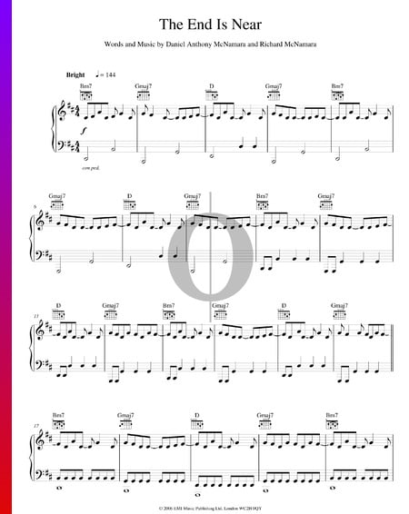 The End Is Near Musik-Noten