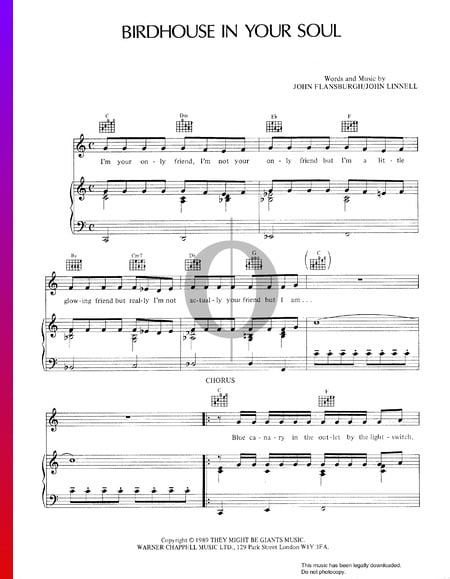 Birdhouse In Your Soul Sheet Music