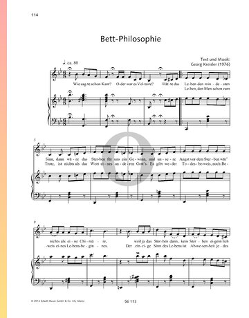 Bett-Philosophie bladmuziek