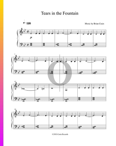 Tears in the Fountain Musik-Noten