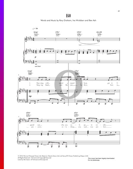 Ego Sheet Music