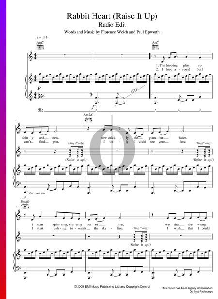 Rabbit Heart (Raise It Up) Sheet Music