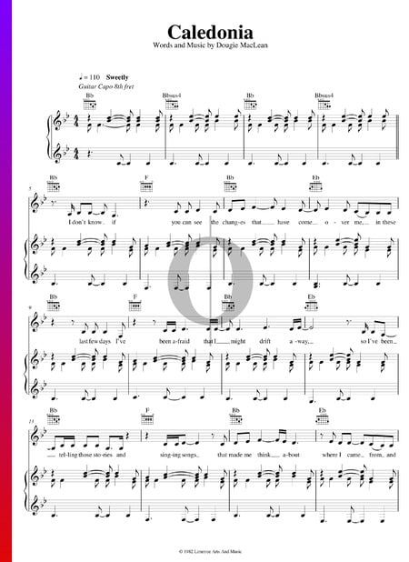 Caledonia Sheet Music