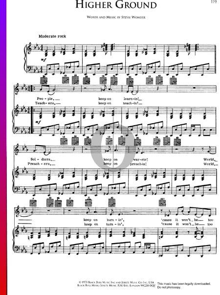 Higher Ground Musik-Noten