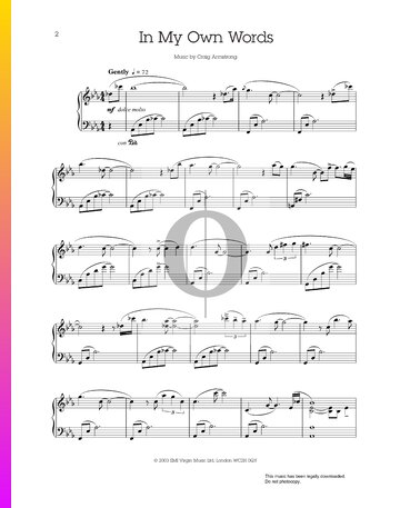 In My Own Words Sheet Music