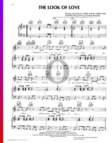 The Look Of Love Sheet Music