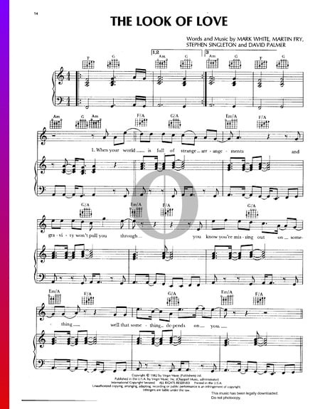 The Look Of Love Sheet Music