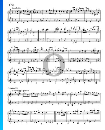 Sonata en do mayor, HWV 578: 2. Trio Partitura