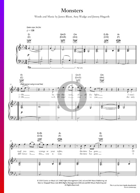 Monsters Musik-Noten
