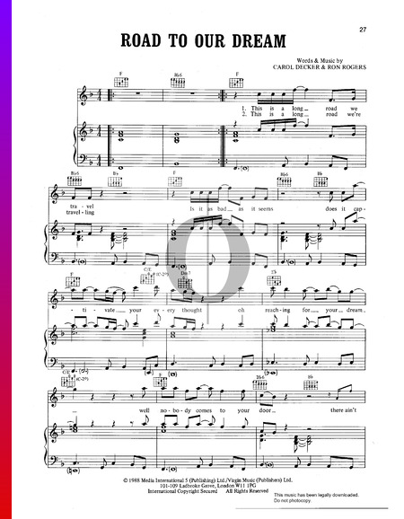 Road To Our Dream Sheet Music