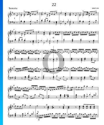 Partition Sonate en Sol Majeur, HWV 579