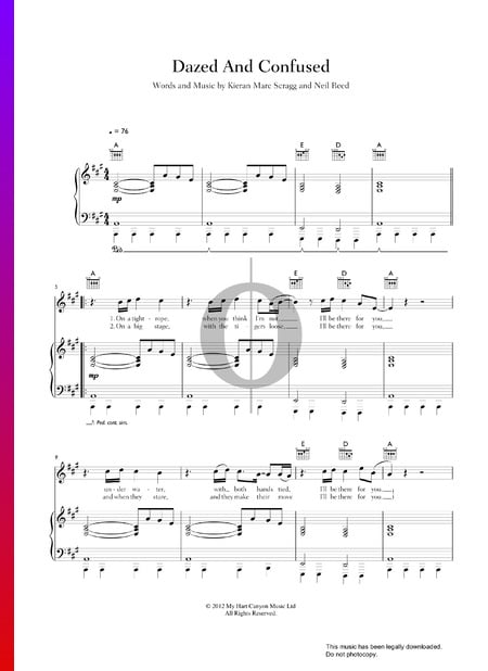 Dazed And Confused Sheet Music