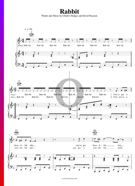 Rabbit Musik-Noten