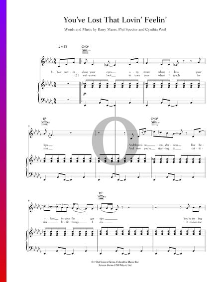 You've Lost That Lovin' Feelin' Sheet Music