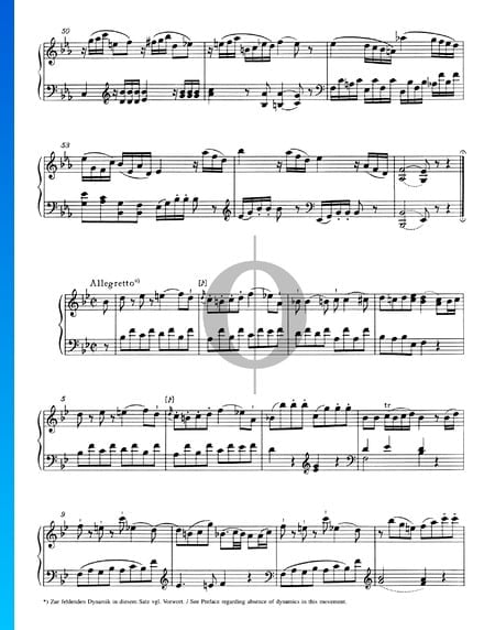 Sonate pour Piano No. 17 Si bémol Majeur, KV 570: 3. Allegretto