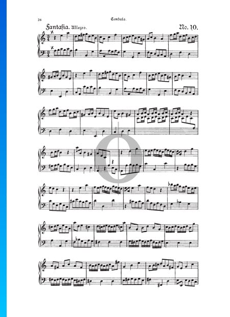 Fantasia, TWV 33:10 Sheet Music