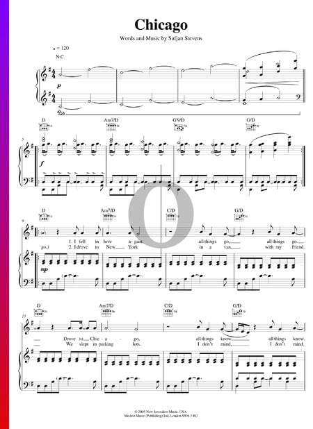 Chicago Sheet Music