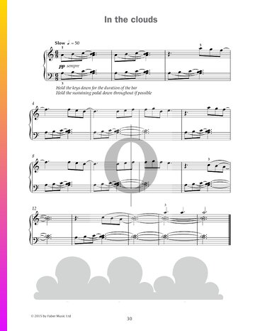 In the clouds Sheet Music