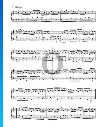 Suite No. 2 F Major, HWV 427: 2. Allegro bladmuziek