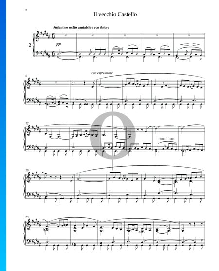 Pictures At An Exhibition: The Old Castle Sheet Music