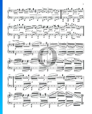 Variaciones y Fuga sobre un tema de Händel, Op. 24: Variación XXIV Partitura