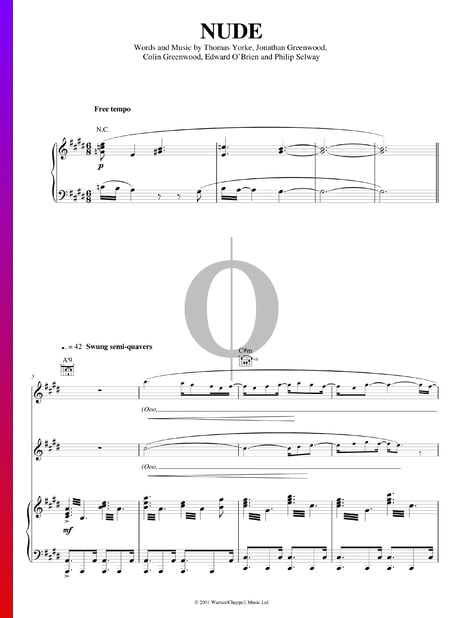 Nude Sheet Music