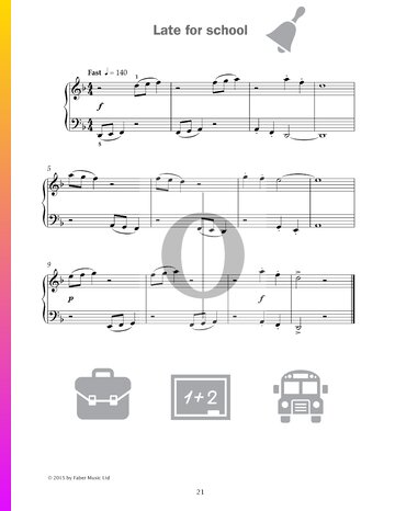 Late for school Sheet Music